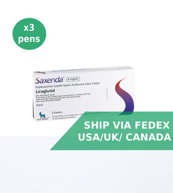 Saxenda 3 pens USA, UK, Canada